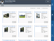 Tablet Screenshot of diamondplatinumrealty.com